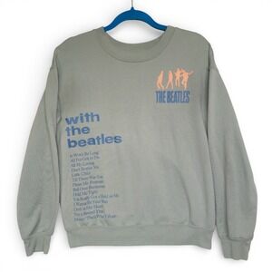 The Beatles "With The Beatles" Album Track List Graphic Sweatshirt Womens Medium